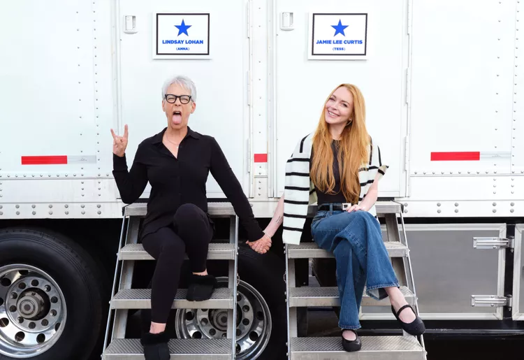 Mom Mode for Lindsay Lohan with baby son Luai, according to Jamie Lee Curtis! The exclusive song She Just Loves It
