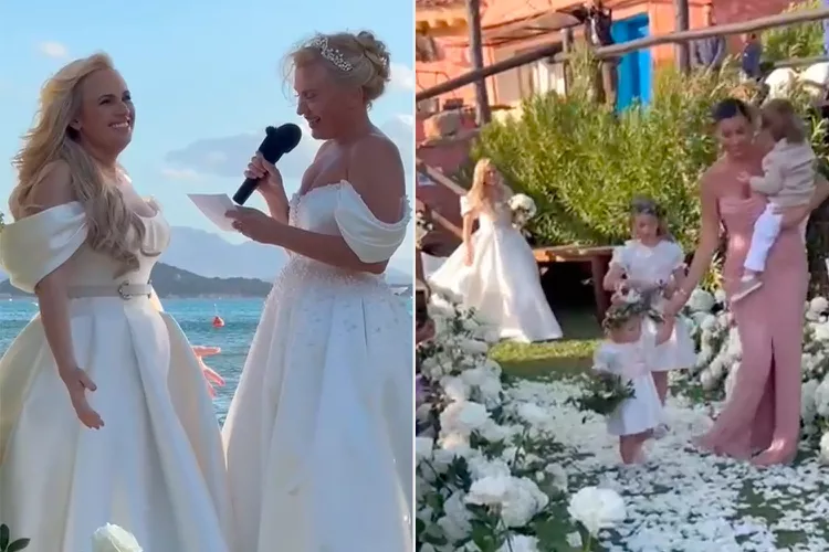 Inside the stunning Sardinian seaside wedding of Rebel Wilson and Ramona Agruma