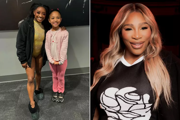 Olympia, Serena Williams' daughter, thanks Simone Biles for absolutely making her month after meeting her in a cute new photo