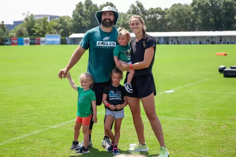 On the Eras Tour, did Jason Kelce fall asleep? Fans believe he did this funny photo