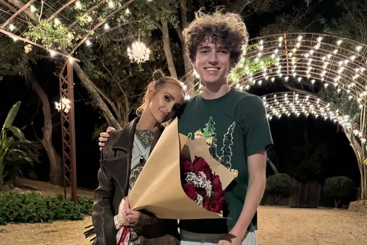 Ashlee Simpson honors her 16 yearold son Bronx, who is a full head taller than her