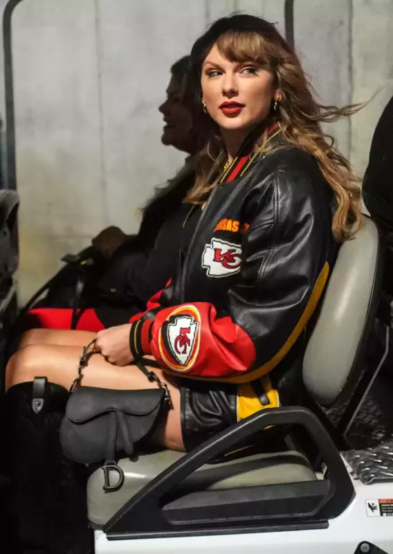 When Taylor Swift wears a vintage Chiefs jacket that she sold on eBay, a fan says she's not okay