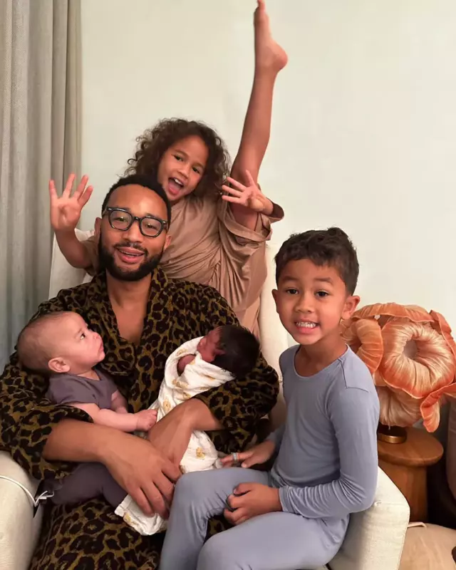 The cutest images of John Legend and Chrissy Teigen's four children