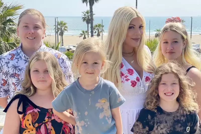 Tori Spelling describes a scary evacuation with her five children during the Los Angeles fires