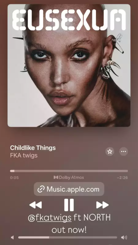 North West, 11, Kim Kardashian's daughter, raps in Japanese on the new album Euse xua by FKA Twigs