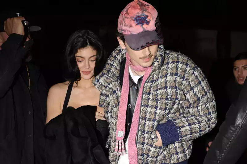 Timothée Chalamet and Kylie Jenner support his third run on Saturday night live in style and stay warm!