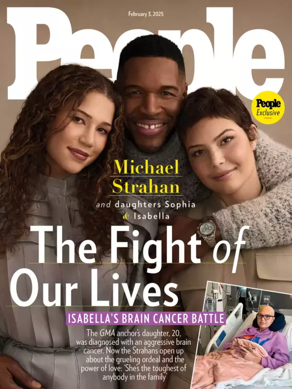 Speaking candidly about his daughter's brain cancer, Michael Strahan says something he will never forget
