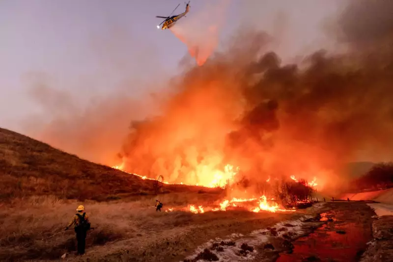 Over the weekend, strong winds are expected to return to southern California, posing a threat to wildfires near Los Angeles
