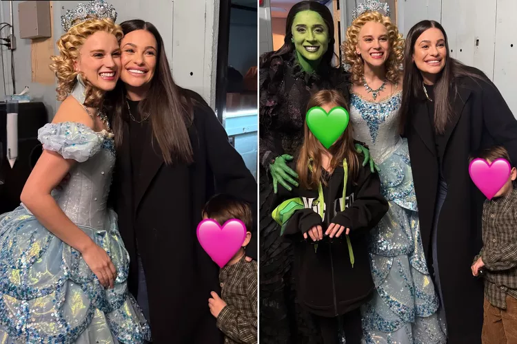 My heart literally exploded when Lea Michele and her son went to see Wicked on Broadway