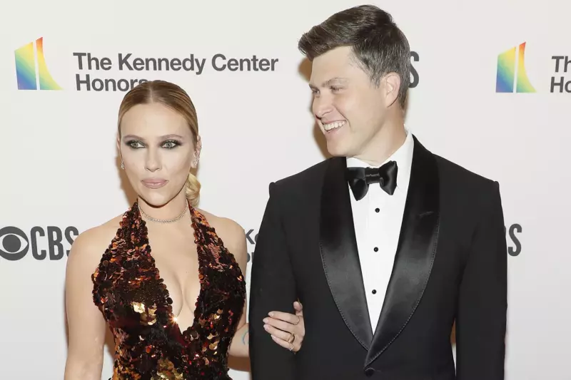 At the SNL 50th anniversary special, Scarlett Johansson and Colin Jost spend a date night together